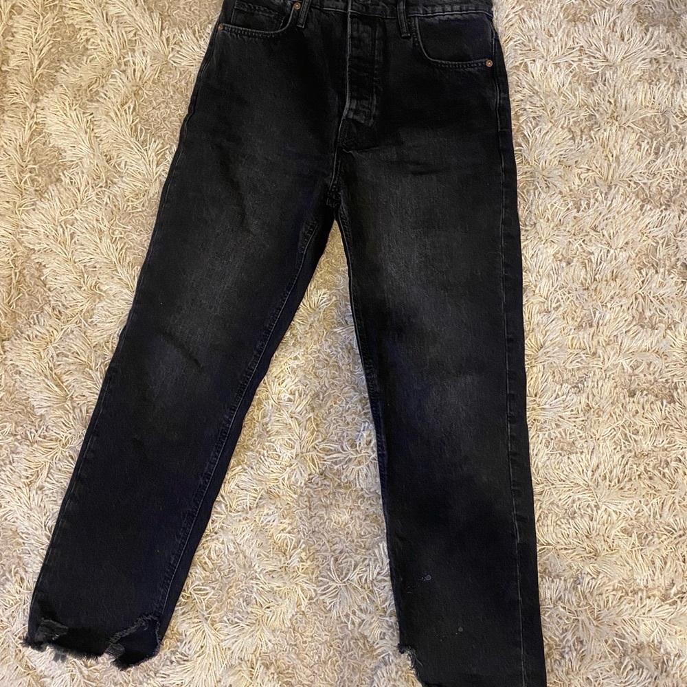 Women’s Black Distressed Jeans